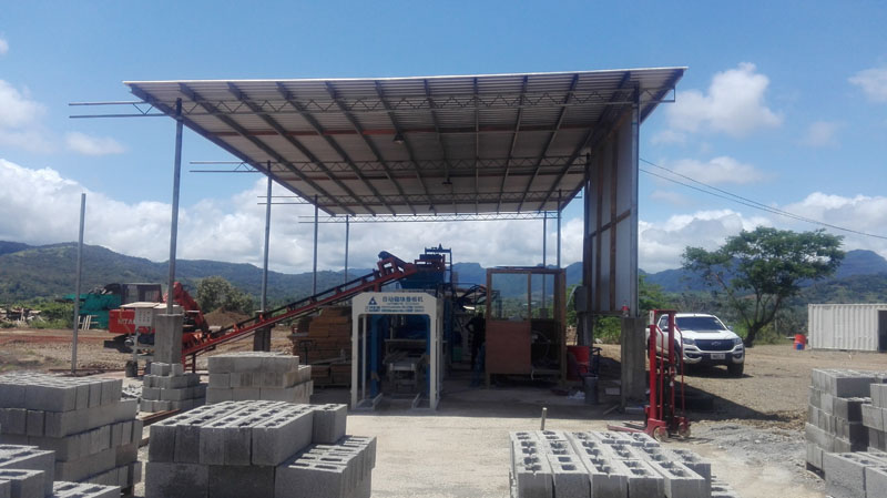 Projeto de máquina para fabricação de tijolos Sanlian Machinery Q(F)T4 em Pei Ji, Oceania